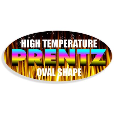 High Temperature Oval Decals Stickers
