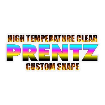 Clear high temp decals and stickers